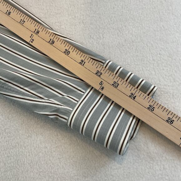 Daniel Cremieux Classics Shirt Mens L Gray Stripes Tailored Fit Long Sleeves - Picture 12 of 12